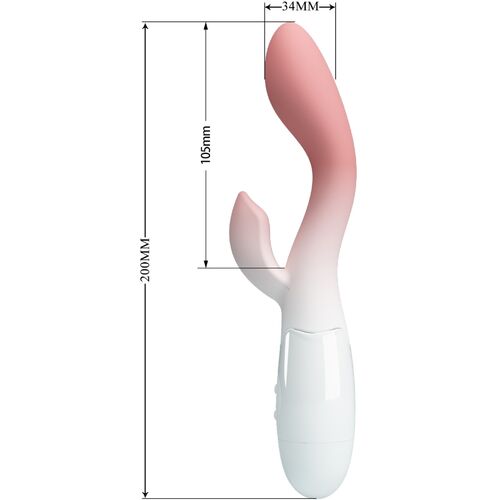 Pretty Love Brighty Vibrador Punto G y Clítoris 30 Vibraciones Flexible Rosa