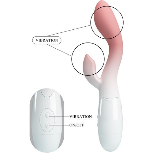 Pretty Love Brighty Vibrador Punto G y Clítoris 30 Vibraciones Flexible Rosa