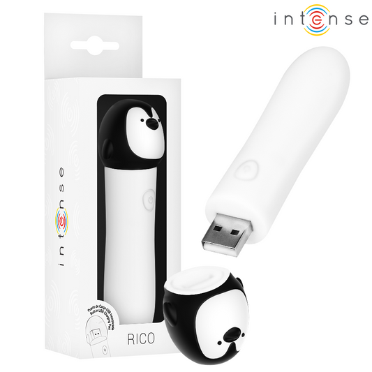 INTENSE - RICO BALA VIBRADORA PINGšINO RECARGABLE USB 10 X 2.2 CM