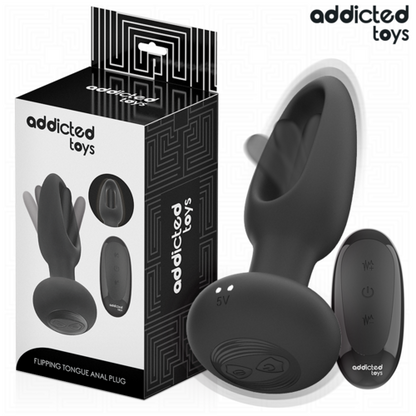 Plug anal con lengua vibradora y control remoto Addicted Toys – Estimulación punto P