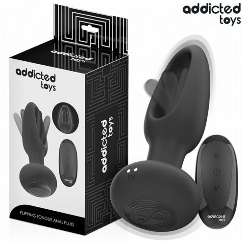 Plug anal con lengua vibradora y control remoto Addicted Toys – Estimulación punto P