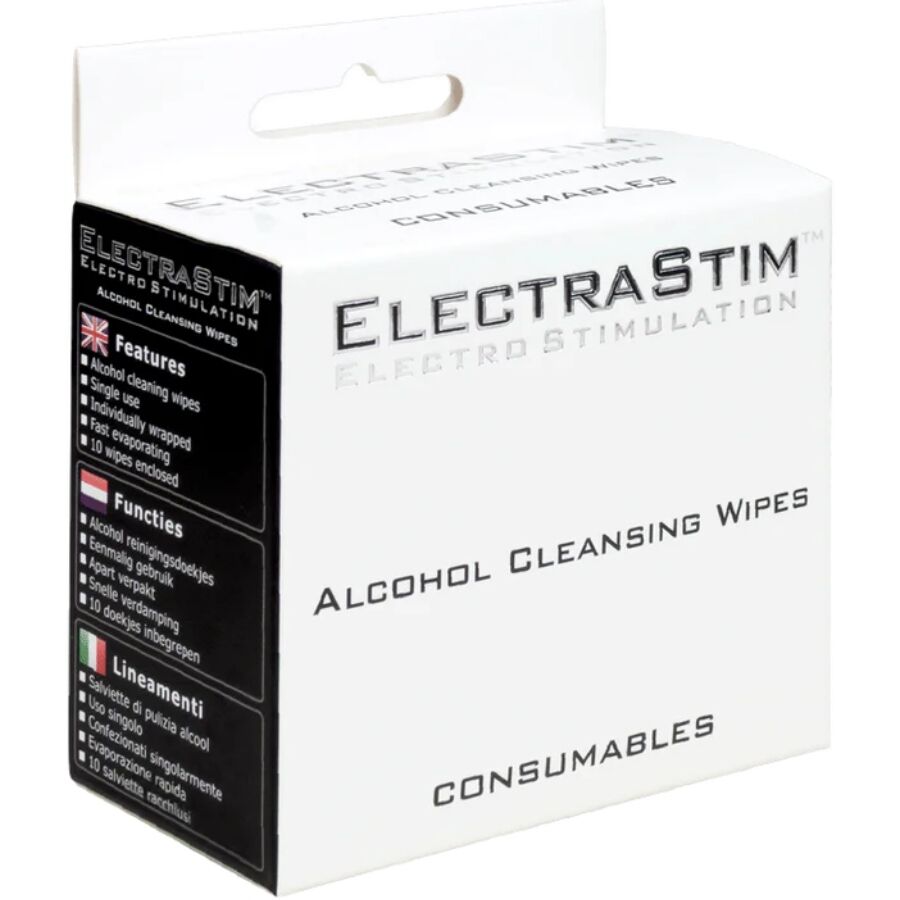 ELECTRASTIM | Toallitas Higiénicas con Alcohol 10 Unidades