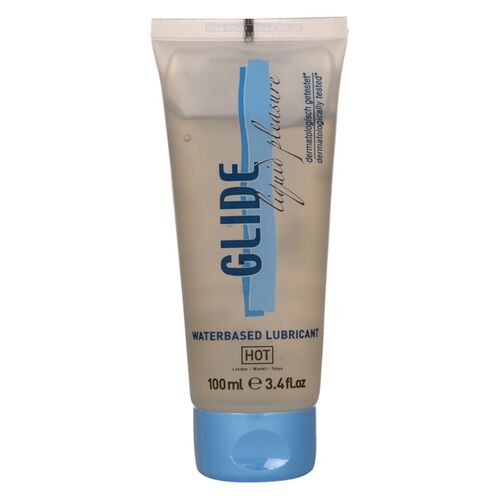 HOT – GLIDE LIQUID PLEASURE Lubricante Base Agua 100 ml