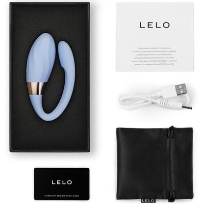 LELO Tiani Twist Vibrador para Parejas Recargable Impermeable Celeste