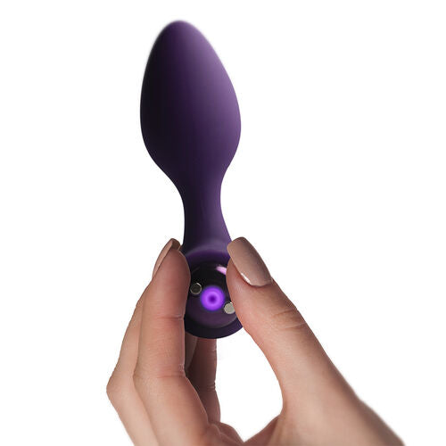 Plug anal vibrador fino recargable Rocks-Off Nova Solaris violeta – 16 funciones