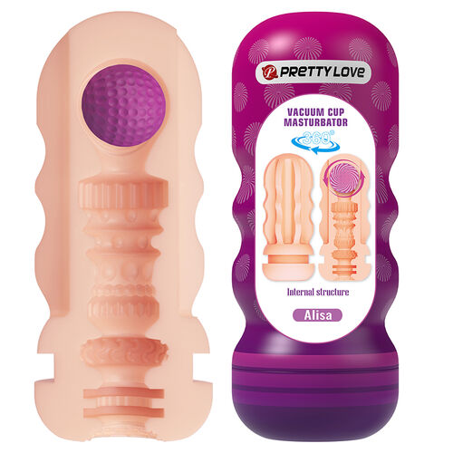 Pretty Love Alisa Masturbador Masculino con Ventosa y Texturas Internas