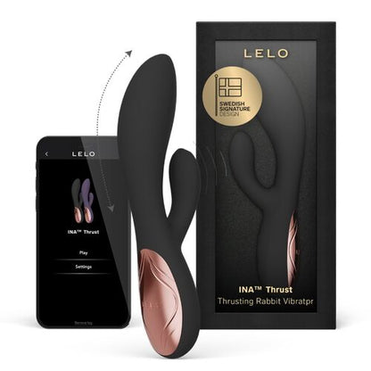 LELO INA Thrust Vibrador Rabbit con Empuje Recargable Negro