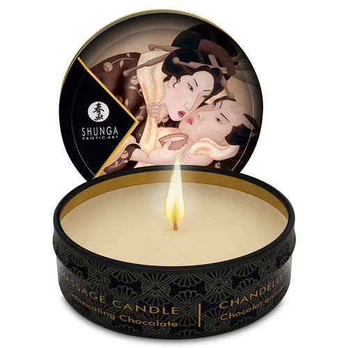 Shunga Mini Caress | Vela de Masaje Chocolate 30 ml