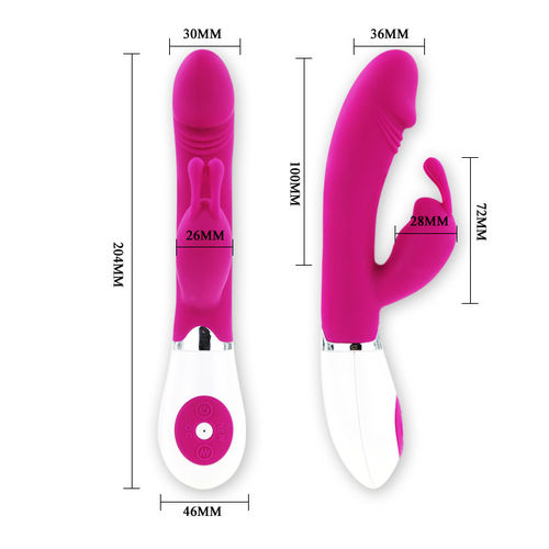 Pretty Love Flirtation Gene Vibrador Rabbit – Doble Estimulación Punto G y Clítoris, 30 Modos