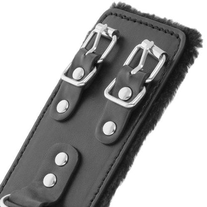 Darkness Esposas BDSM de Cuero Ajustables con Forro Interior