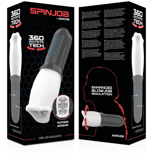 Jamyjob Spinjob Masturbador Masculino con Rotación 360° Recargable
