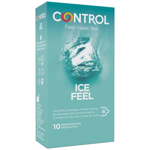 CONTROL Ice Feel preservativos efecto frío sabor menta 10 unidades