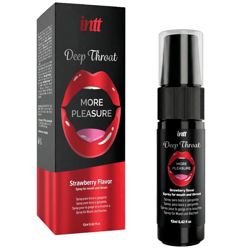 INTT Deep Throat More Pleasure | Spray Oral Sabor Fresa 12 ml
