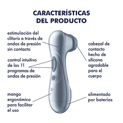 SATISFYER Pro 2 Gen 2 succionador de clítoris Air Pulse Ice Blue