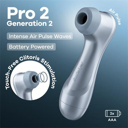 SATISFYER Pro 2 Gen 2 succionador de clítoris Air Pulse Ice Blue