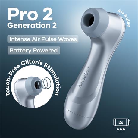 SATISFYER Pro 2 Gen 2 succionador de clítoris Air Pulse Ice Blue
