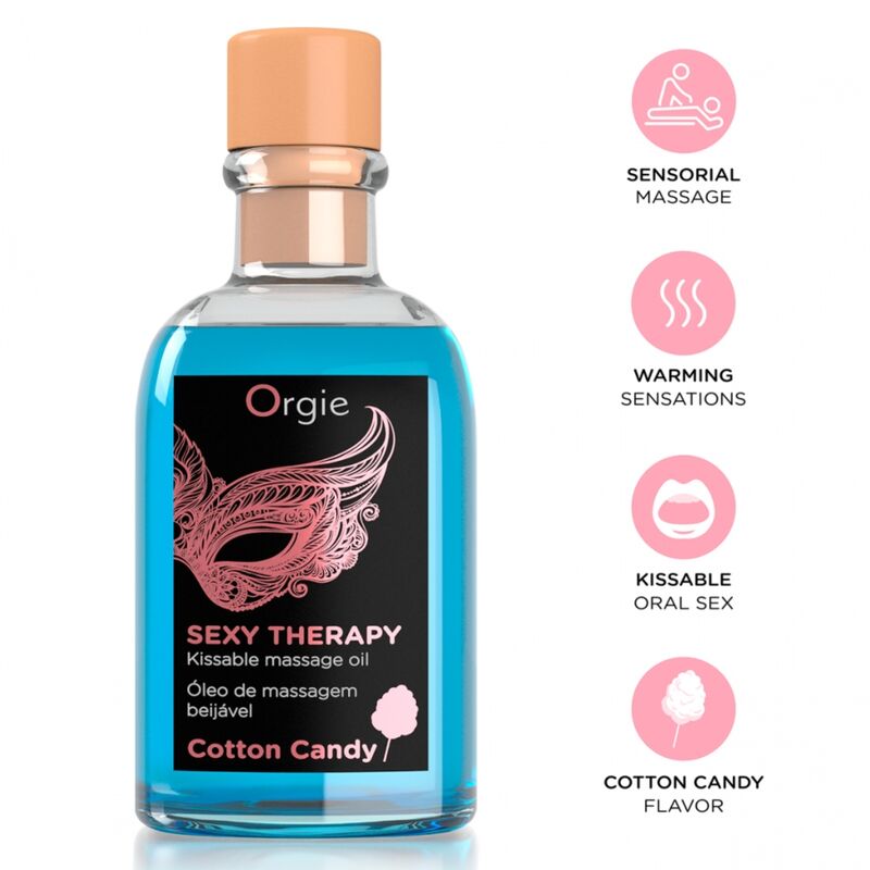ORGIE - Set de Masaje Besable Algodón de Azúcar 100 ml