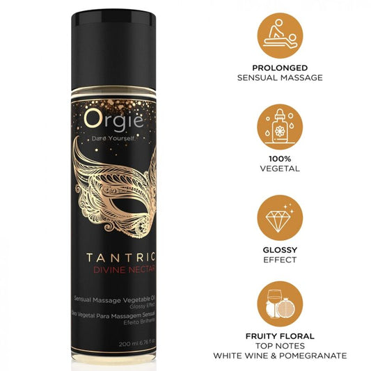 ORGIE - Tantric Divine Nectar Aceite Vegetal de Masaje 200 ml