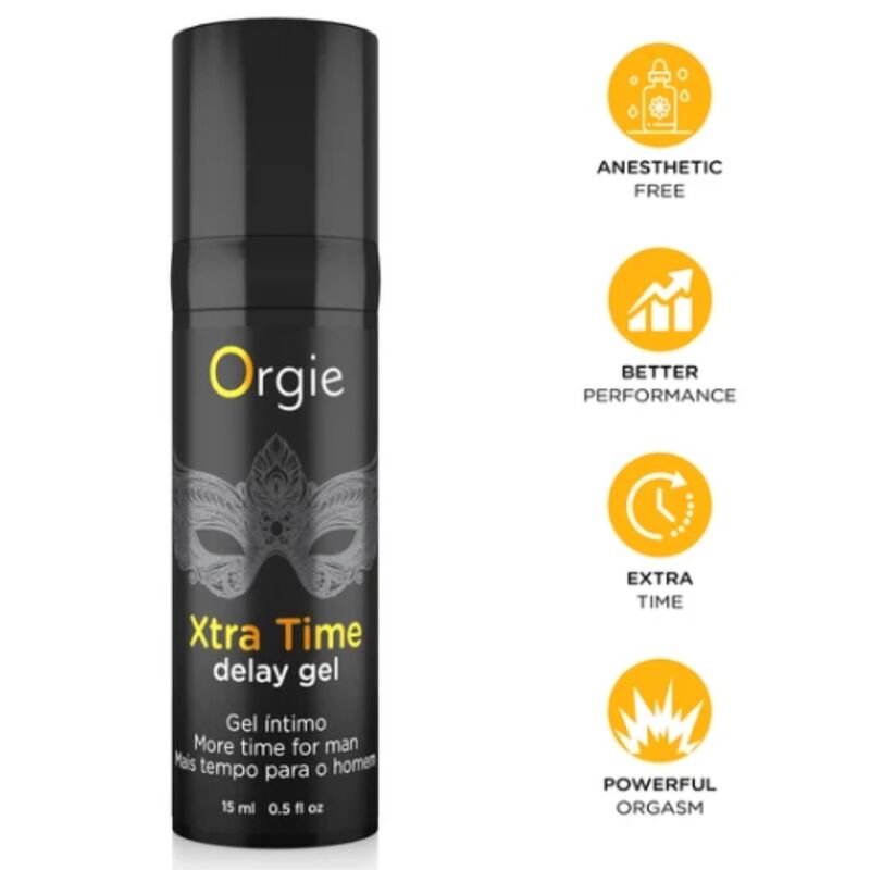 ORGIE - Xtra Time Gel Retardante sin Anestésicos 15 ml