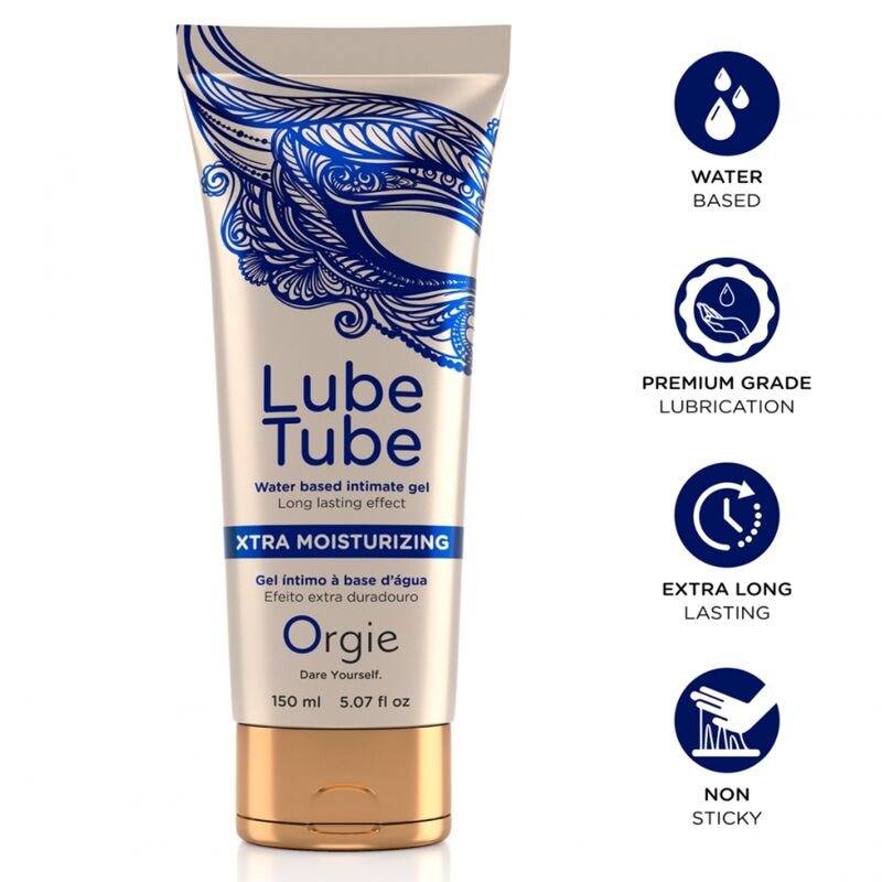 ORGIE - Lube Tube Xtra Moisturizing Gel íNtimo Base Agua 150 ml