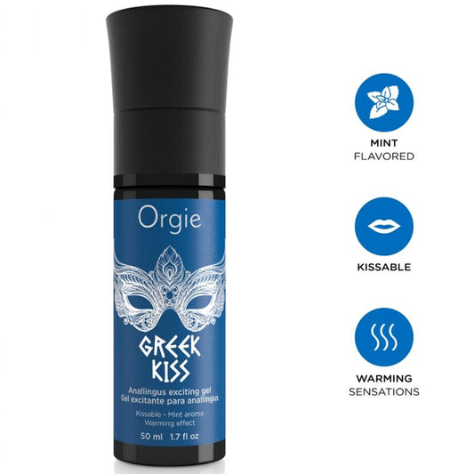 ORGIE - Greek Kiss Gel Estimulante para Anilingus Sabor Menta 50 ml