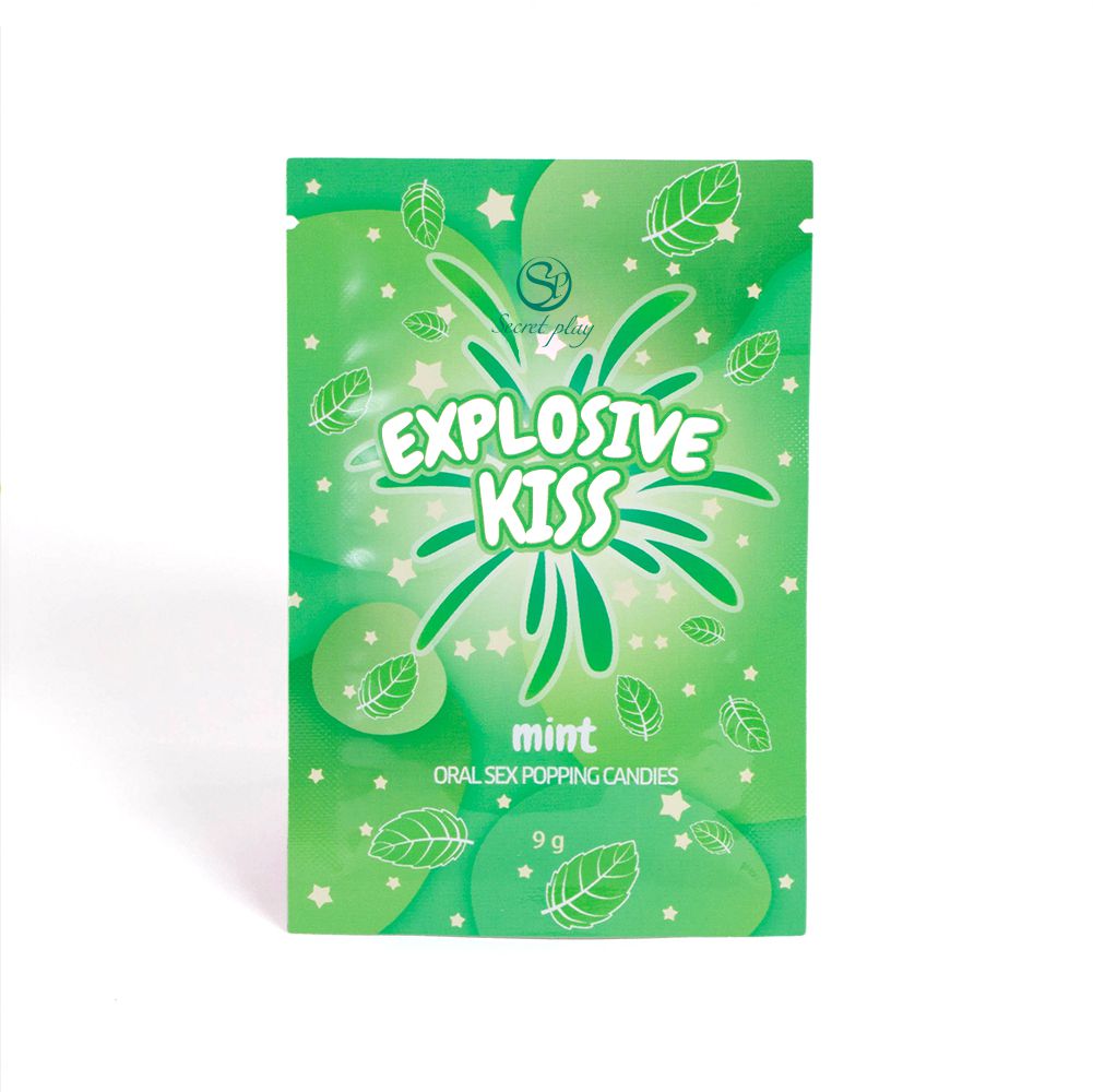 SECRETPLAY Explosive Kiss | Caramelos Explosivos de Menta 9 g
