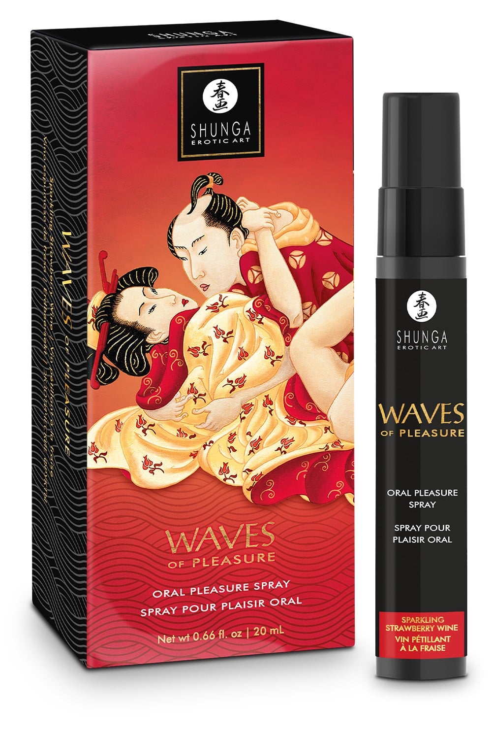 SHUNGA Waves Pleasure Spray | Spray Oral Sabor Fresa 20 ml