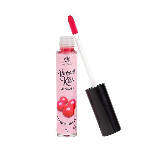 SECRETPLAY Vibrant Kiss | Lip Gloss Comestible Chicle de Fresa